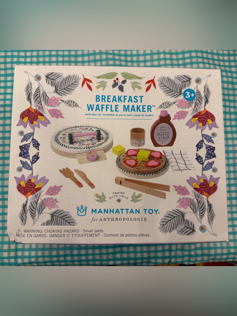 Manhattan Toy for Anyhropologie Breakfast Waffle Maker Wooden Playset